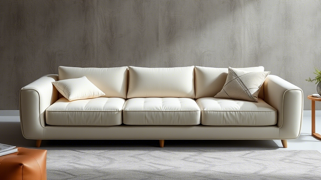 Memory Foam Compressed Sofa with soft cushions and sleek design, showcasing its modern aesthetic and comfort features